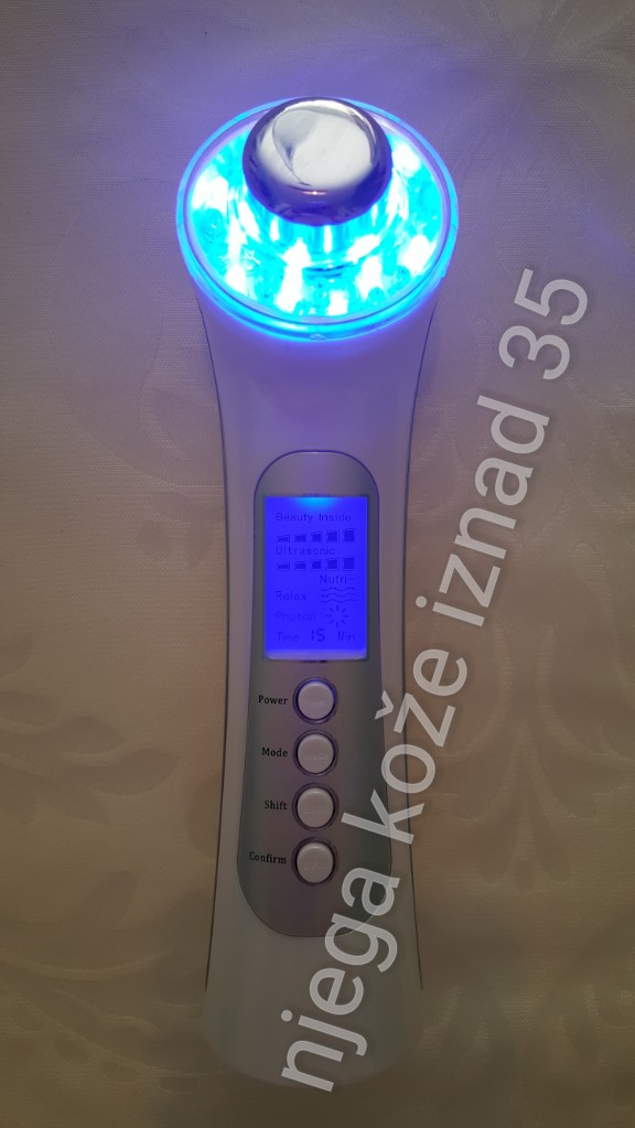 5 in 1 3mHz Ultrasonic Face Massager LED Photon Care Galvanic Skin Cleaner Ion Sonic Ultrasound Facial Lift masažer
