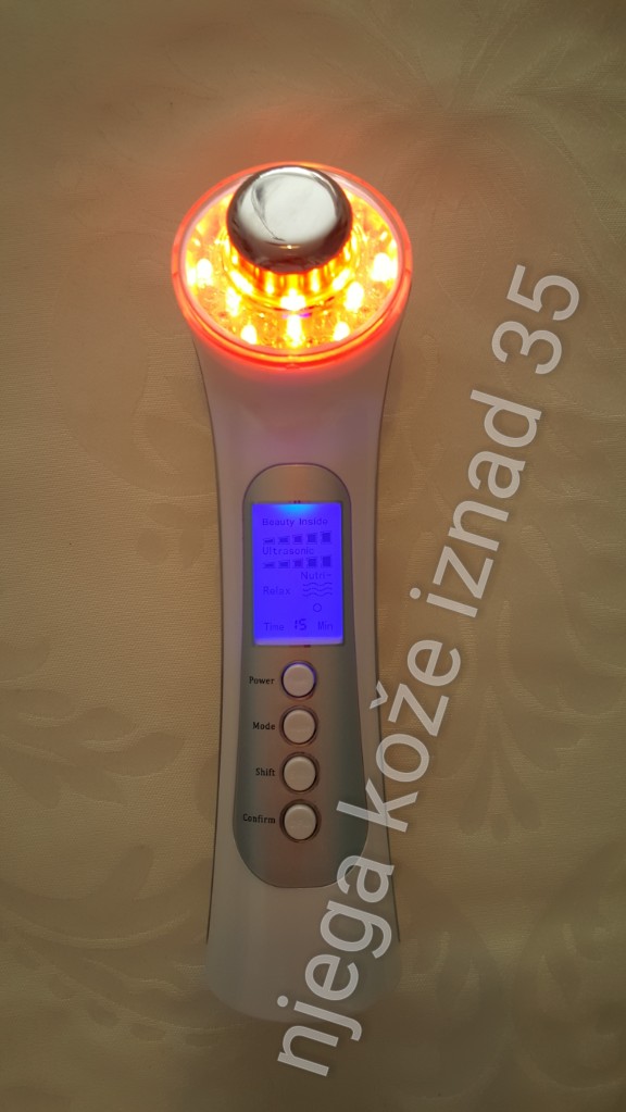 5 in 1 3mHz Ultrasonic Face Massager LED Photon Care Galvanic Skin Cleaner Ion Sonic Ultrasound Facial Lift masažer
